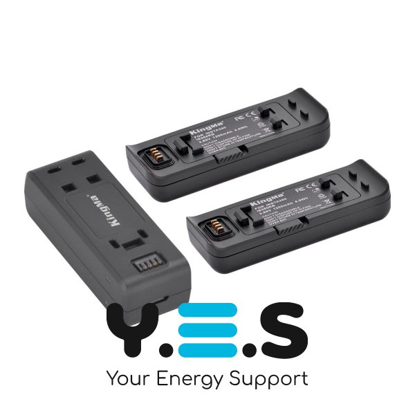 3-Pack KingMa IS360RB Комплект з 2 акумуляторів KingMa Insta360 ONE R та зарядного пристрою на дві батареї з РК-дисплеєм