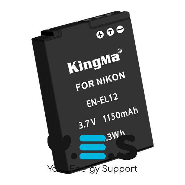 Акумулятор Nikon EN-EL12 (1150 mAh, 3.7V, Li-Ion) для Coolpix AW, P, S серій