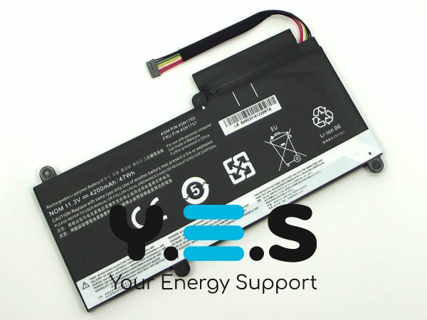 Акумуляторна батарея Lenovo ThinkPad серій E450, E450C, E455, E460, E460C, E465 (45N1752 / 45N1753 / 45N1754), 11.3V, ємність 4200mAh