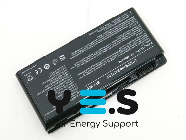 Акумуляторна батарея MSI BTY-M6D S9N-3496200-M47 для ноутбуків GT660, GT663, GT683, GT685, GT70, GT780, GT783, GX60, GX660, GX680, GX780 (11.8V, 6600mAh)