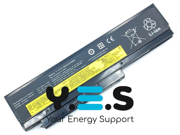 Акумулятор Lenovo ThinkPad 45N1025 / 45N1024, 11.1V 5200mAh 57Wh, сумісний з ноутбуками X220, X220i, X220s, X230, X230i, X230s