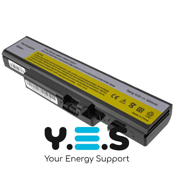 Акумуляторна батарея LENOVO L10S6F01 для ноутбуків IdeaPad Y470A, Y470G, Y471P, Y570P, Y570, Y570A, Y570D, Y570M, Y570N, 10.8V, 5200mAh, чорна
