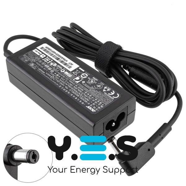 Блок живлення для ноутбука ACER 19V 2.37A (45W), штекер 5.5×1.7 мм, чорний