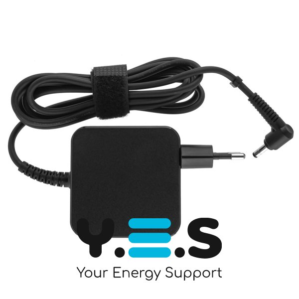 Блок живлення для ноутбука Lenovo 20V 2.25A 45W, штекер 4.0×1.7 мм (квадратний), чорний