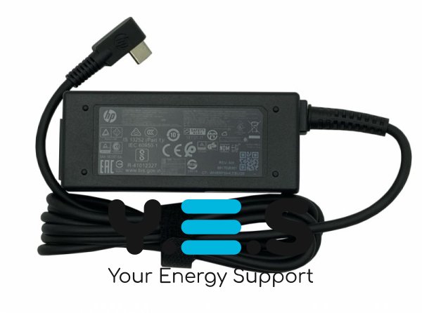 Універсальний блок живлення (зарядний адаптер) для ноутбука **HP**, **45 Вт**, вихід **5–20 В (2,25–5 А)**, роз’єм **USB Type‑C**