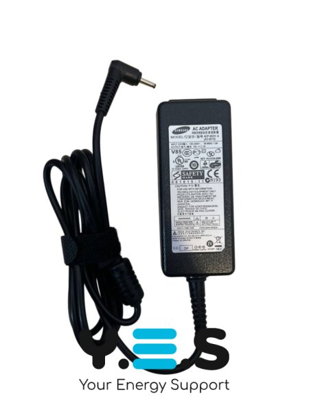 Блок живлення (зарядний адаптер) для ноутбука Samsung AD-4019W OEM — 40 Вт, 19 В, 2.1 А, штекер 3.0×1.0 мм