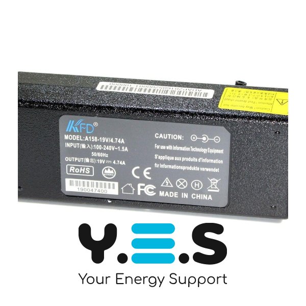 Блок живлення KFD для ноутбуків Asus — адаптер 90W (19V, 4.74A)