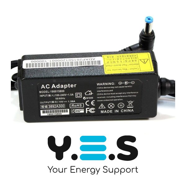 Блок живлення KFD для ноутбука Packard Bell Dot — адаптер 19V 1.58A (зарядний пристрій)