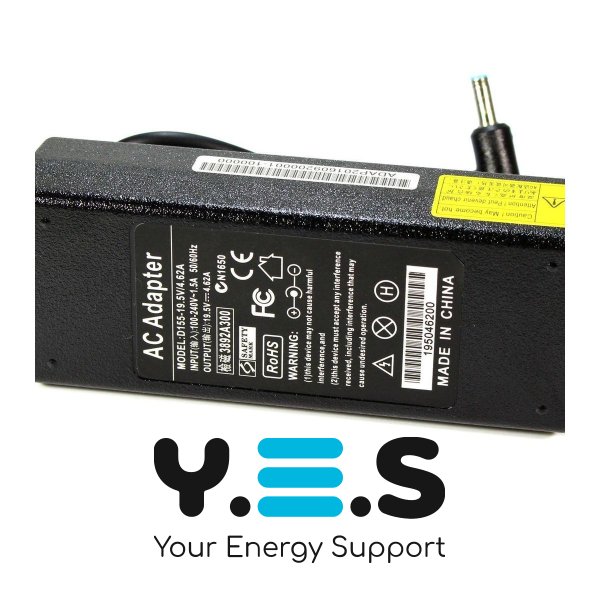 Блок живлення KFD для ноутбуків HP Pavilion/Envy Touchsmart — 19.5V 4.62A, роз’єм 4.5×3.0 мм