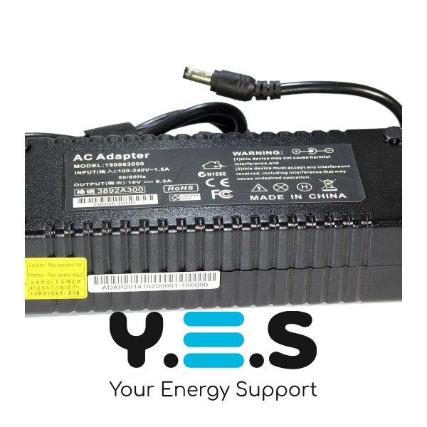 Зарядний адаптер KFD для ноутбуків Asus ADP-120ZB — 19V 6.3A (120W), штекер 5.5×2.5 мм