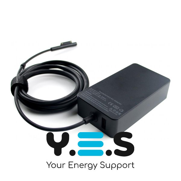 Блок живлення KFD для ноутбуків Microsoft — адаптер 12V 3.6A, роз’єм 12‑pin