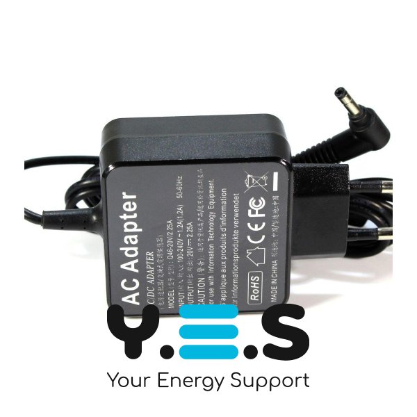 Зарядний пристрій KFD для ноутбуків Lenovo IdeaPad 100 / 100s — адаптер живлення 20V 2.25A