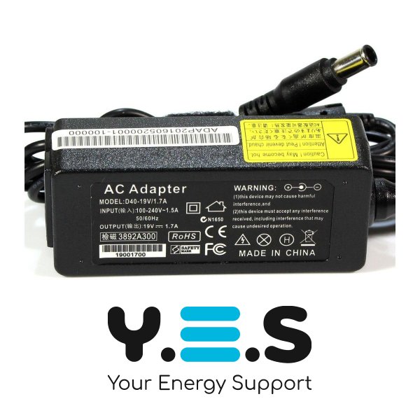 Мережевий адаптер KFD для ноутбуків LG — 19V 3.42A (штекер 6.5×4.4 мм)