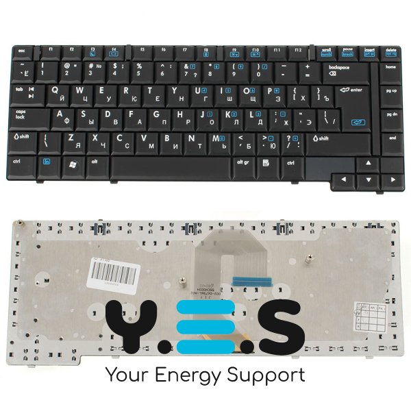 Клавіатура для ноутбука HP/Compaq 6710b, 6710s, 6715b, 6715s — чорна, розкладка RUS
