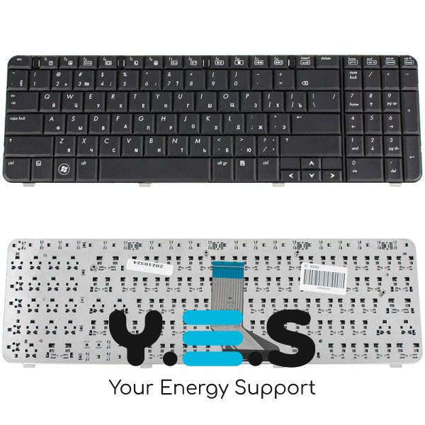 Клавіатура для ноутбуків HP Presario CQ61 та G61, розкладка RU, чорна