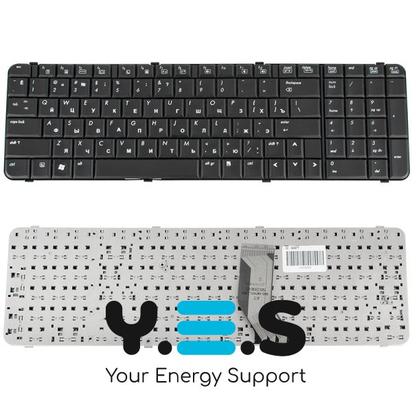 Клавіатура для ноутбука HP (Compaq: 6830P, 6830S), RU-розкладка, чорна