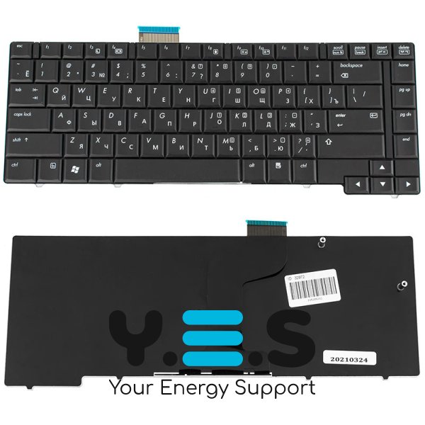 Клавіатура для ноутбука HP (Compaq: 6730b, 6735b), RU-розкладка, чорна