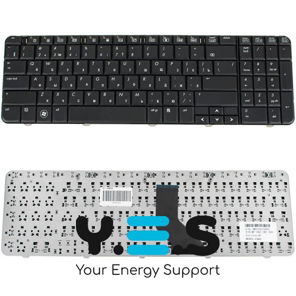 Клавіатура для ноутбука HP Presario CQ60, CQ60Z, G60, G60T — RU-розкладка, чорна