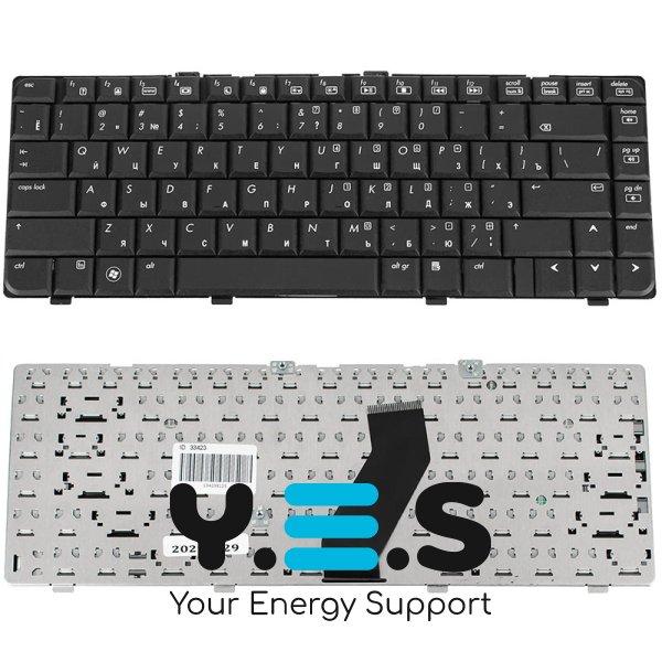 Клавіатура для ноутбука HP Pavilion dv6000 series, RU-розкладка, чорна