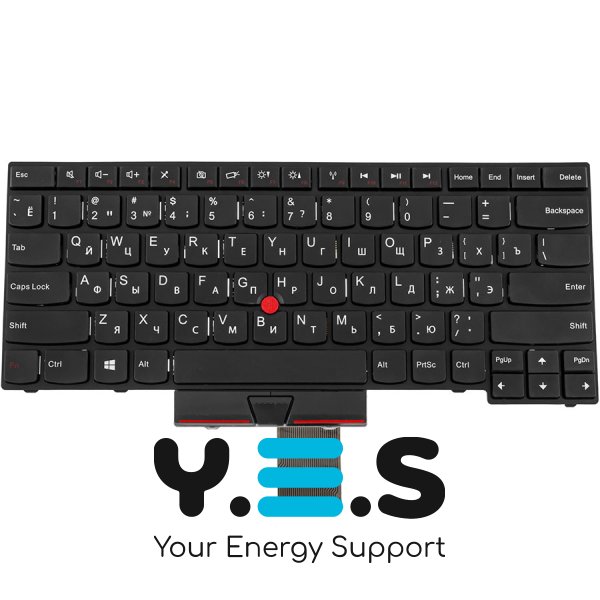 Клавіатура для ноутбука Lenovo ThinkPad Edge (E330, E335, E430, E435, E445), RUS-розкладка, чорна
