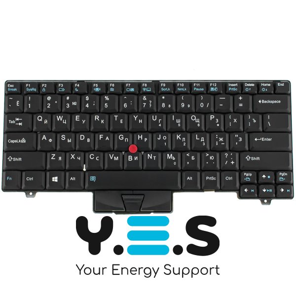 Клавіатура для ноутбука Lenovo ThinkPad L410, L510, SL410, SL510 — чорна, RU-розкладка