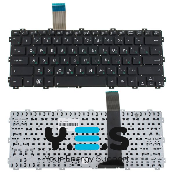 Клавіатура для ноутбука ASUS F301 / X301 / R300 series, розкладка RU, чорна, без рамки