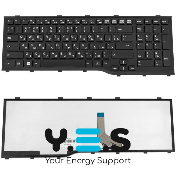 Клавіатура для ноутбука Fujitsu (LB: A532, AH532, N532, NH532), розкладка RU, чорна