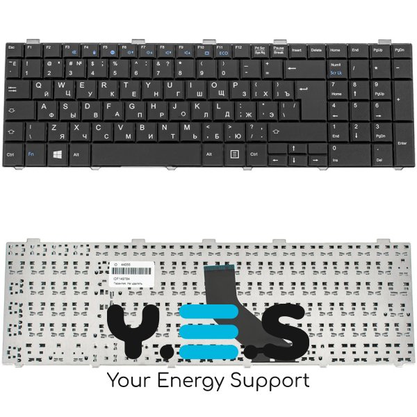 Клавіатура для ноутбука Fujitsu (LB) A530, A531, AH512, AH530, AH531, NH751 — чорна, RU-розкладка