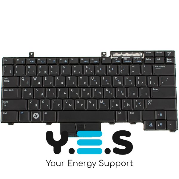 Клавіатура для ноутбука Dell Latitude E6400, E6410 — розкладка RU, чорна
