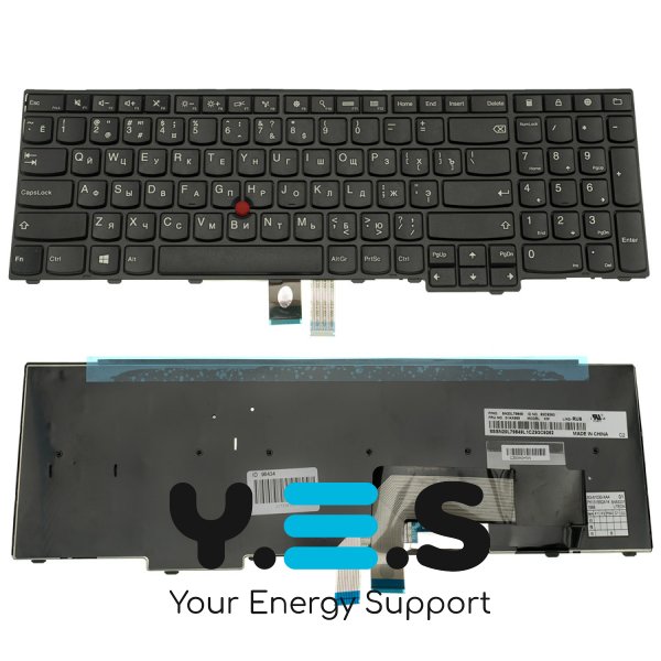 Клавіатура для ноутбука Lenovo ThinkPad Edge E531, E540 — RU розкладка, чорна (Original)