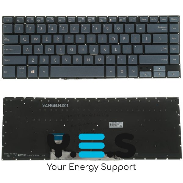 Клавіатура для ноутбука ASUS W700 Series (ENG), чорна, без рамки, з підсвіткою клавіш