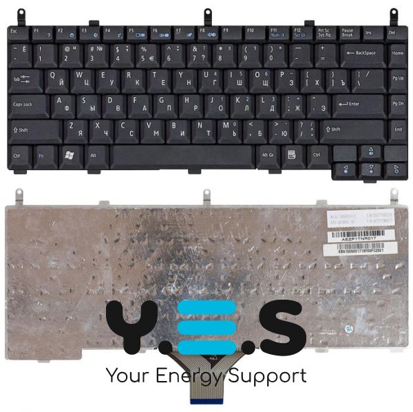 Клавіатура для ноутбука Acer Aspire 1350 / 1510, чорна, RU-розкладка