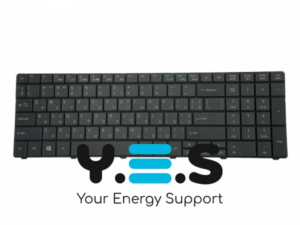 Клавіатура для ноутбуків Acer Aspire E1-521/E1-531/E1-531G/E1-571/E1-571G та TravelMate 5335/5542/5735/5740/5742/5744/7740/8531/8537/8571/8572/P253/P253-E/P253-M/P253-MG/P453, Packard Bell EasyNote LE11/TE69 — чорна, UA