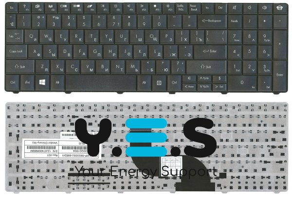 Клавіатура для ноутбуків Acer Gateway серії E1 (розкладка RU), чорна