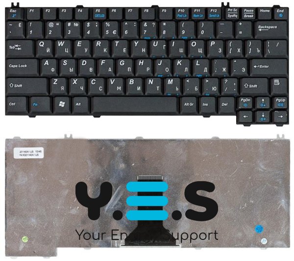 Клавіатура для ноутбука Acer TravelMate 290, чорна, розкладка RU