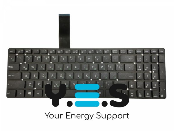 Клавіатура для ноутбука Asus K55, X501 — чорна, без рамки, RU-розкладка