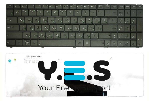 Клавіатура для ноутбука Asus X53S, X53U — чорна, розкладка RU
