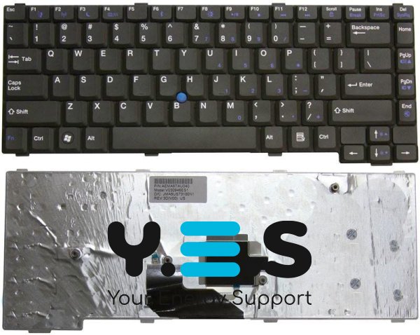 Клавіатура для ноутбука Gateway NX570 / MX6930 / MX6931 / MX6951 / MX6919 / MX6920 / MX6920H / CX2700 — чорна, RU (розкладка)