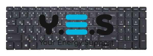 Клавіатура для ноутбука HP 15-dw0000 з підсвіткою (Light), чорна, без рамки, RU