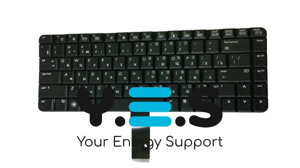 Клавіатура для ноутбука HP 530 — чорна, розкладка RU