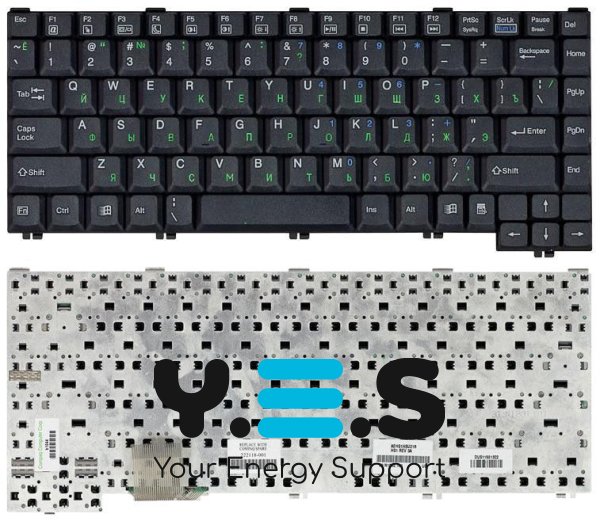 Клавіатура для ноутбука HP Compaq Presario 1200 — чорна, розкладка RU