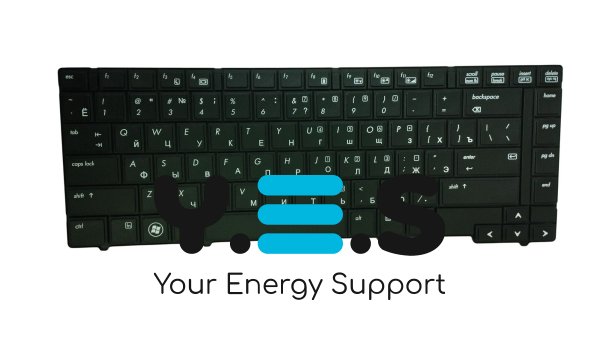 Клавіатура для ноутбука HP EliteBook 8440P / 8440W — чорна, розкладка RU