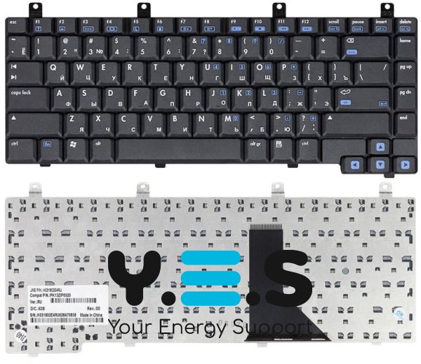 Клавіатура для ноутбука HP Pavilion DV5000 / ZE2000 / ZE2500 / ZV5000 / ZX5000 / ZD5000, чорна, RU