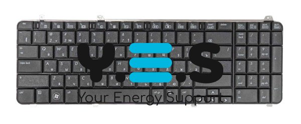 Клавіатура для ноутбука HP Pavilion DV6-1000 — чорна, RU-розкладка