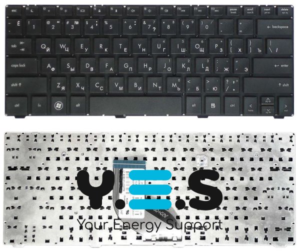 Клавіатура для ноутбука HP ProBook 4230S — чорна, без рамки, розкладка RU