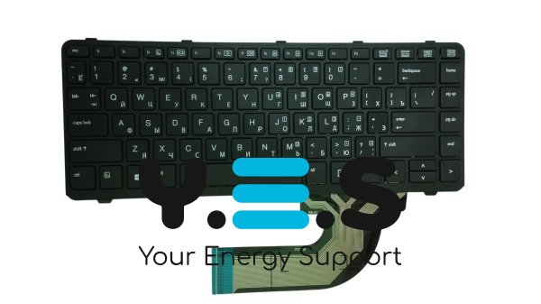 Клавіатура для ноутбука HP ProBook 640 G2 — чорна, RU-розкладка