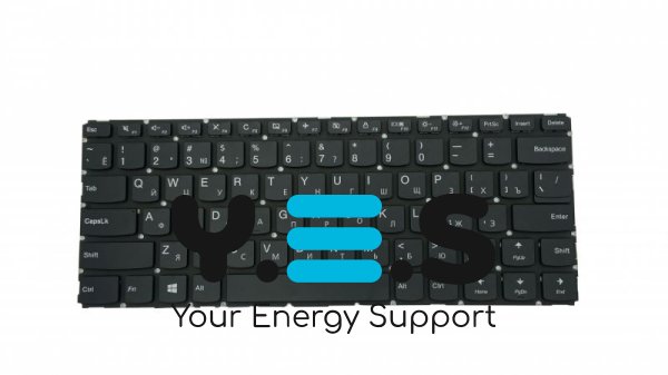 Клавіатура для ноутбука Lenovo IdeaPad 310-14IAP / 310-14IKB / 310-14ISK / V510-14ikb, чорна, без рамки, розкладка RU
