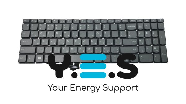 Клавіатура для ноутбука Lenovo IdeaPad 320-15ABR та 520-15IKB, чорна, без рамки, RU-розкладка