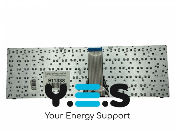 Клавіатура для ноутбука Lenovo IdeaPad (UA) — сумісна з G50-30, G50-45, G50-70, Z50-75, G50-70A, Z50-70, Z50-75, B50, B50-30, B50-45, B50-70, 500-15, чорна, з чорної рамкою (Black Frame)