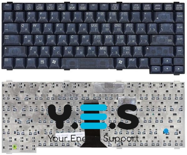 Клавіатура для ноутбука Toshiba Satellite M18/M19/M21, чорна, розкладка RU — сумісна з BenQ Joybook 5000